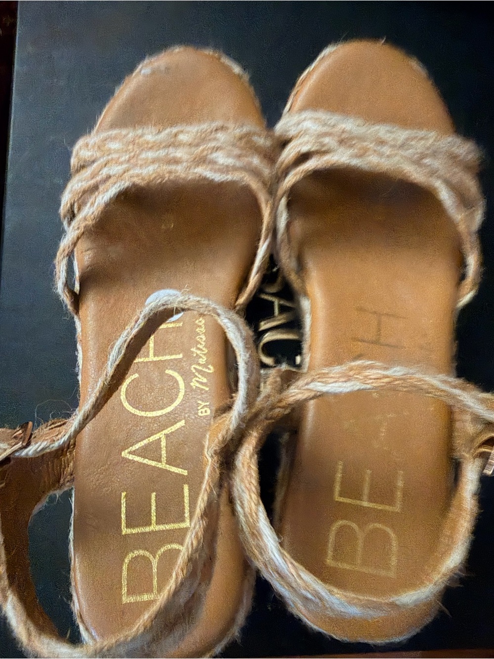 Matisse Beach Women's Braided Espadrille Platform Sandals - Tan - Picture 4 of 4